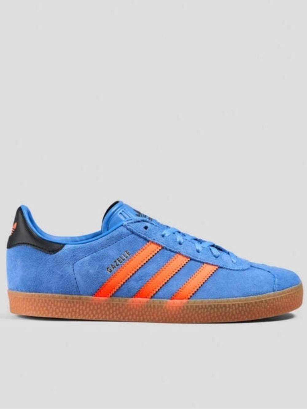 adidas Gazelle Suede Sneaker, Focus Blue Solar Orange, Black Core, Women's Sz 9